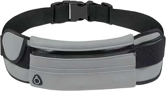 Anti-Theft Invisible Waist Bag, Anti-Theft Money Belt Multifunctional Outdoor Sports Waist Bag for Sports, Travel & Daily Use (Grey)