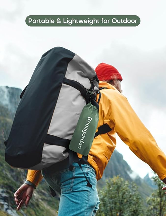 Hooded Rain Poncho for Adult, TPU IP8000mm Waterproof Coating, Reusable Unisex Rain Poncho for Hiking Travelling