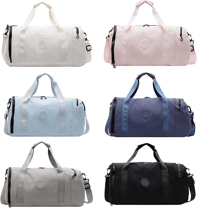 Large Capacity Gym Travel Bags with Separate Shoe Compartment and Wet Dry Pockets for Outdoor Sports Fitness Trip