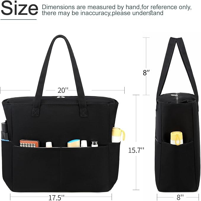 LEDAOU Beach Bag Waterproof Sandproof Women Beach Tote Pool Bag with Zipper for Swim Gym Grocery Travel with Wet Pocket | Sandproof, with Zipper, for Gym, Grocery, Travel, with Wet Pocket