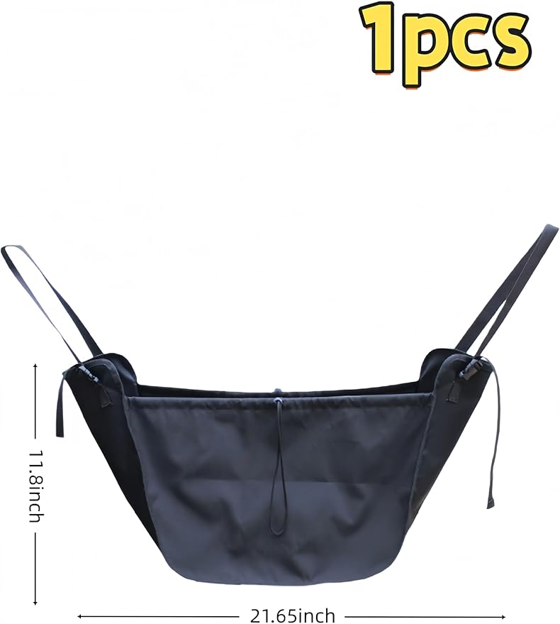 1 Pcs Large Capacity Car Seat Travel Bag, Back Seat Car Organizer, Car Seat Organizer Backseat, Portable Foldable Storage Bag, Reusable Drawstring Trunk Organizer for Driver & Travel