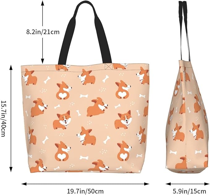 Tote Bag for Women Large Beach Bag Reusable Grocery Bags Handbag for Travel Shopping