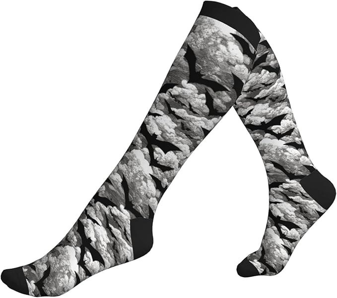 Compression Socks Knee High Circulation Support Socks For Women Men Athletic Running Work Hiking Cycling Travel