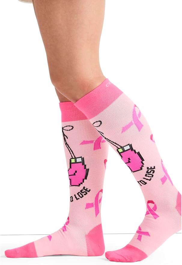 Cherokee Women's 10-15mmHg Compression Socks – Fun Print Knee Highs with Light Support, Soft Feel - PRINTSUPPORT