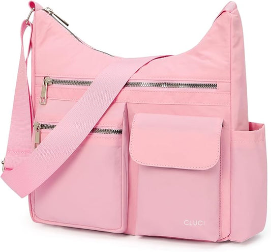 CLUCI Travel Purses for Women, Waterproof Nylon Crossbody Bags for Woman Trendy, Anti Theft Shoulder Handbags for Ladies