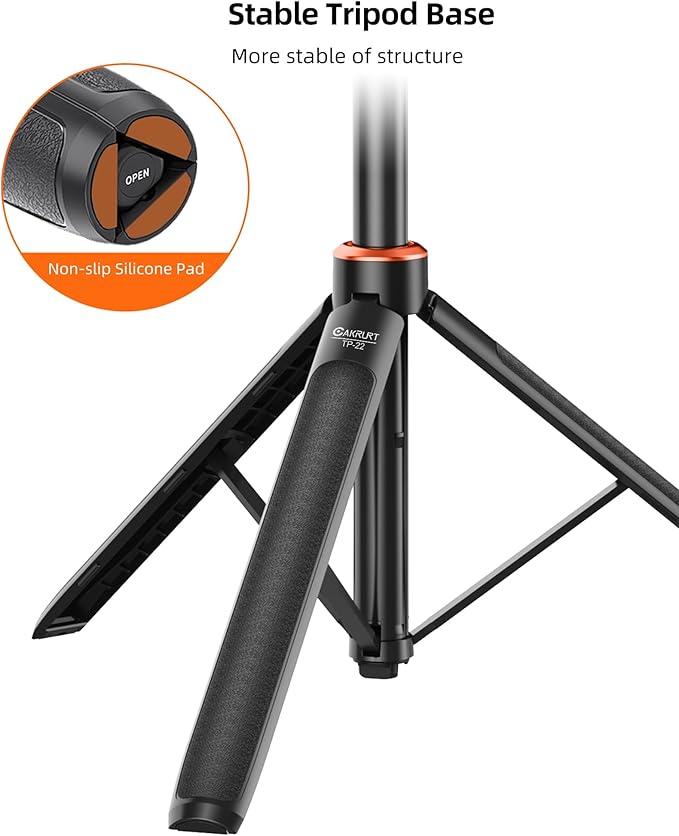 53.5" Osmo Action Selfie Stick Tripod for DJI Action 5 Pro/4/3, Osmo 360, 2-in-1 Extendable Handle Grip w Quick-Release Adapter, Extension Rod/Travel Vlog Stand/Accessories for Video Recording