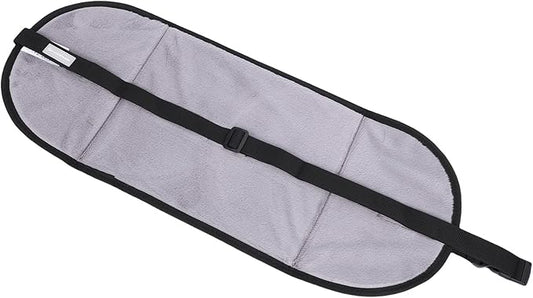 Keenso Airplane Foot Hammock, Nylon Adjustable Strap, Portable Desk Foot Rest, Relax Your Feet During Travel or Work (Gray)