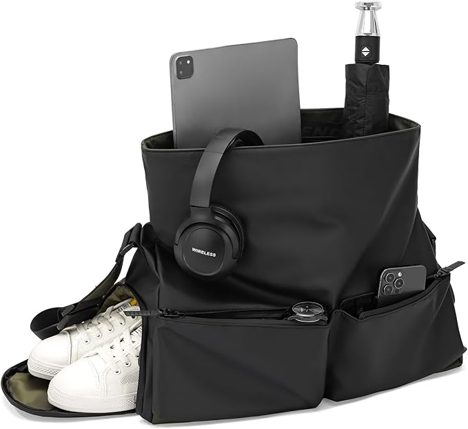 Gym Bag for Women Men with Shoe Compartment, Small Sport Duffle Gym Tote Bag with Wet Pocket, Waterproof Travel Duffle Bag Workout Dance Yoga Bag