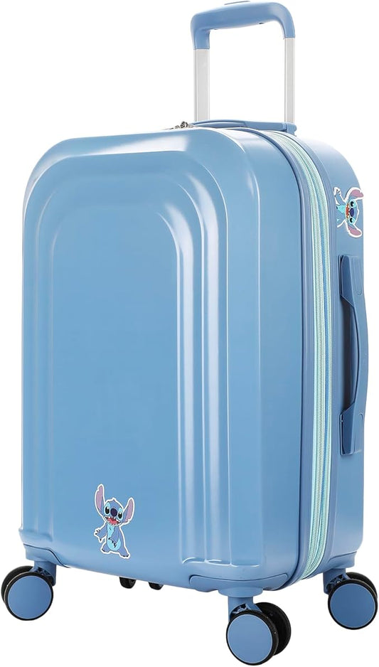 Bioworld Disney Lilo & Stitch Peeking Rubber Badge 20" 4-Wheel Roling Luggage
