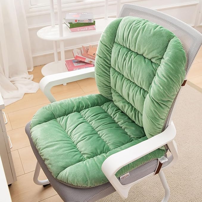 Desk Chair Cushion with Removable Cover, Office Chair Seat Cushion with Back Support, 90x50cm