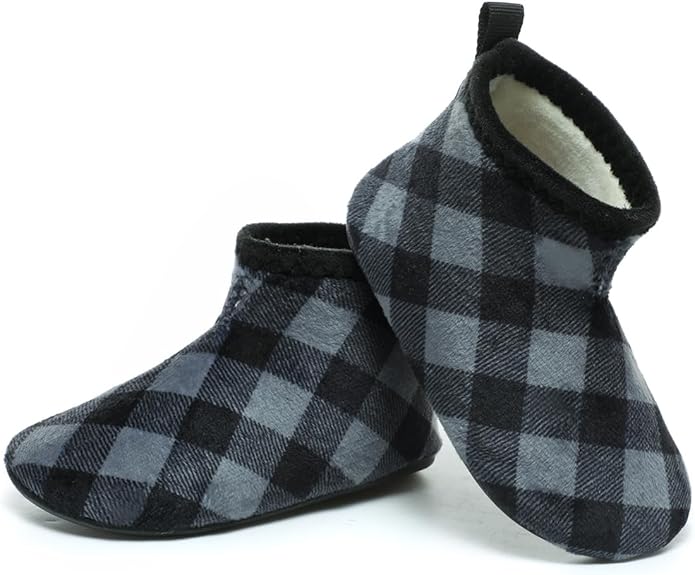 ditont Toddler Slippers Non-Slip Lightweight Comfortable Kids Indoor Grip House Home Shoes for Boys Girl