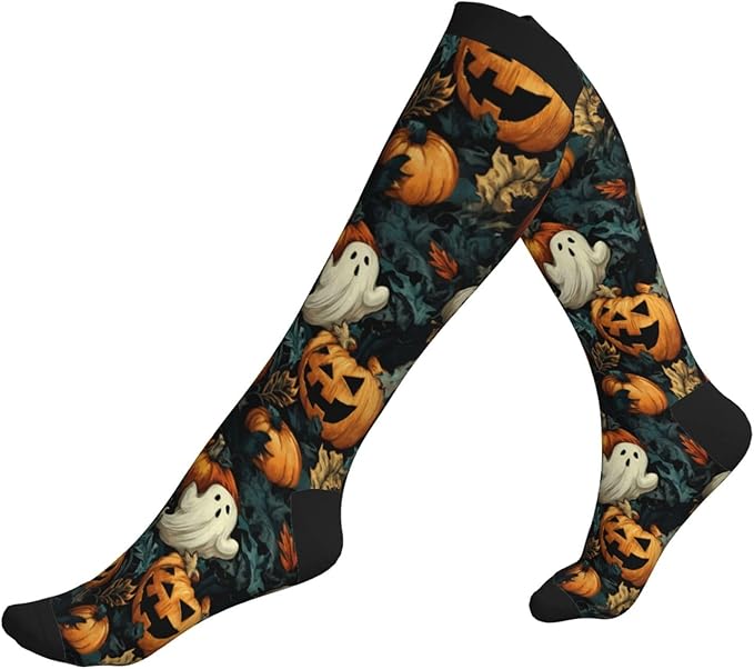 Compression Socks Knee High Circulation Support Socks For Women Men Athletic Running Work Hiking Cycling Travel