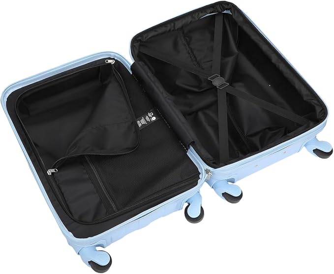 Bioworld Hello Kitty Blue Checkered Adult 20" Rolling Luggage