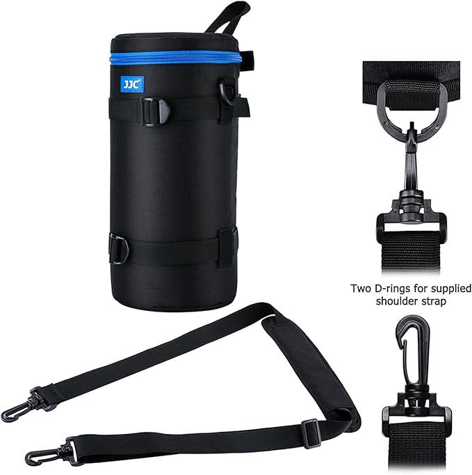 JJC Deluxe Large Camera Lens Carrying Case Bag for Sigma 150-600mm f/5-6.3 DG OS HSM | C, Tamron SP 150-600mm f/5-6.3 Di VC USD G2, RF 800mm f/11 IS STM, JBL Xtreme and lenses below 4.9 x 11.4''