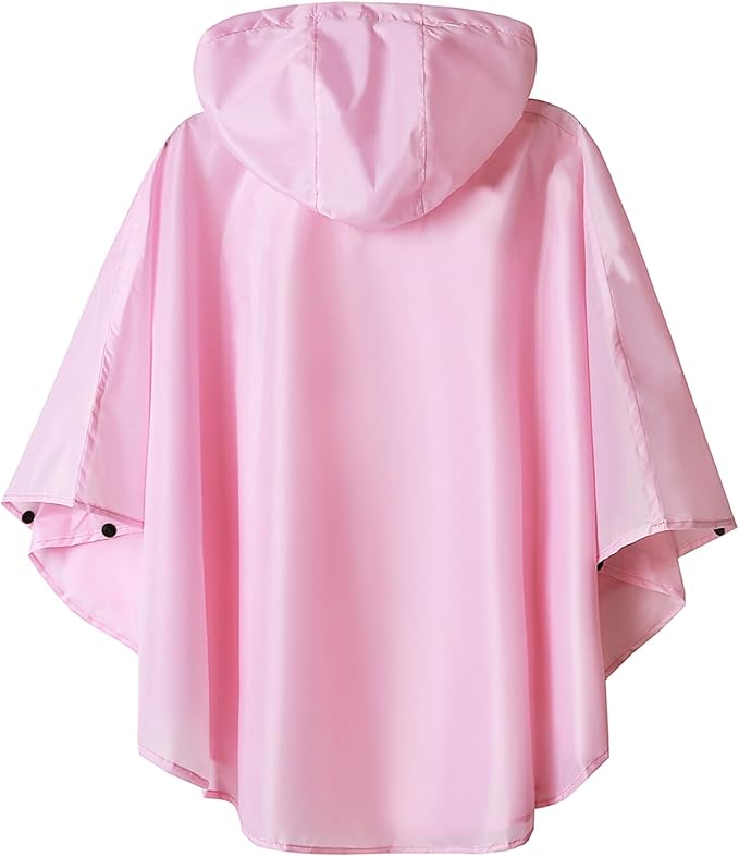 SaphiRose Lightweight Kids Rain Poncho Jacket Waterproof Outwear Rain Coat