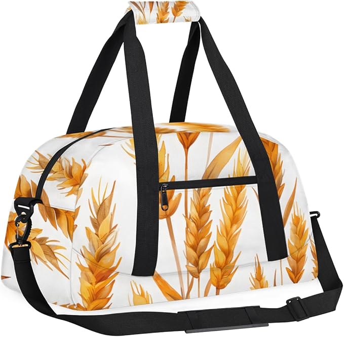 Large Rice Grains Kids-Duffel-Bags Gymnastics Dance Bag Carry-On Overnight Travel Gym Lightweight Dance Sports Bags For Girls Boys Kids，