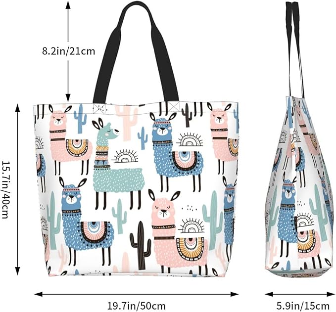 Tote Bag for Women Large Beach Bag Reusable Grocery Bags Handbag for Travel Shopping