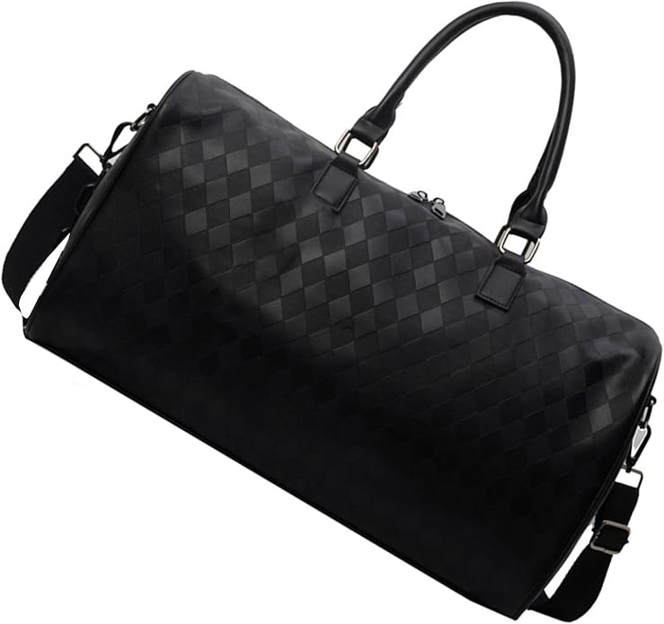 Gym Bag Large Capacity Travel Bag Fashionable Fitness Bag PU Leather Overnight Bag Weekends Bag Hospital Bag for Daily