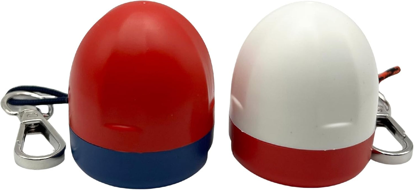 RING THING - Ring Holder Keychain, Jewelry Organizer and Storage, Portable Waterproof Ring Holder, Pill Box Keychain Container, Gym Accessory, and Travel Ring Case (Duo - Flag)