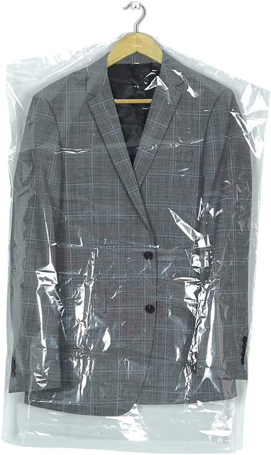 50 Pack 35.4inch Plastic Clear Dry Cleaning Hanging Lightweight Garment Clothes Cover Protector Bags for Closet Clothes Storage.
