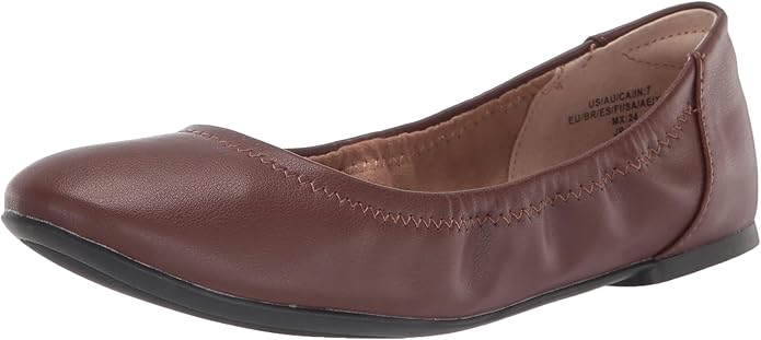 Amazon Essentials Women's Belice Comfortable Slip-On Ballet Flats Shoes