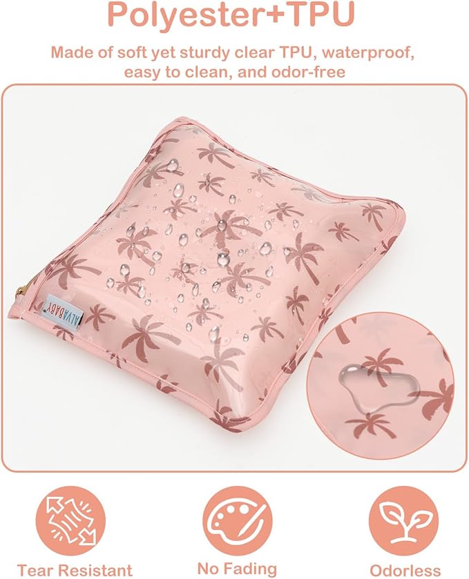 ALVA Diaper Bag Pouches | 3pcs Mess-Proof Travel Toiletry | TSA Approved Toiletry Bag | Cosmetic Makeup Bag Diaper Organizer for Baby and Mom Essentials