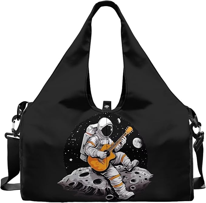 Gym Bag Mens Seperate Compartment Workout Bag with Mat Holder Wet Pocket, Sports Duffel Bag Carry On Sweaty Gym Gear for Pilates Running