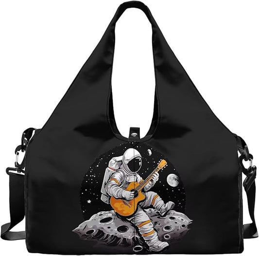 Gym Bag Mens Seperate Compartment Workout Bag with Mat Holder Wet Pocket, Sports Duffel Bag Carry On Sweaty Gym Gear for Pilates Running