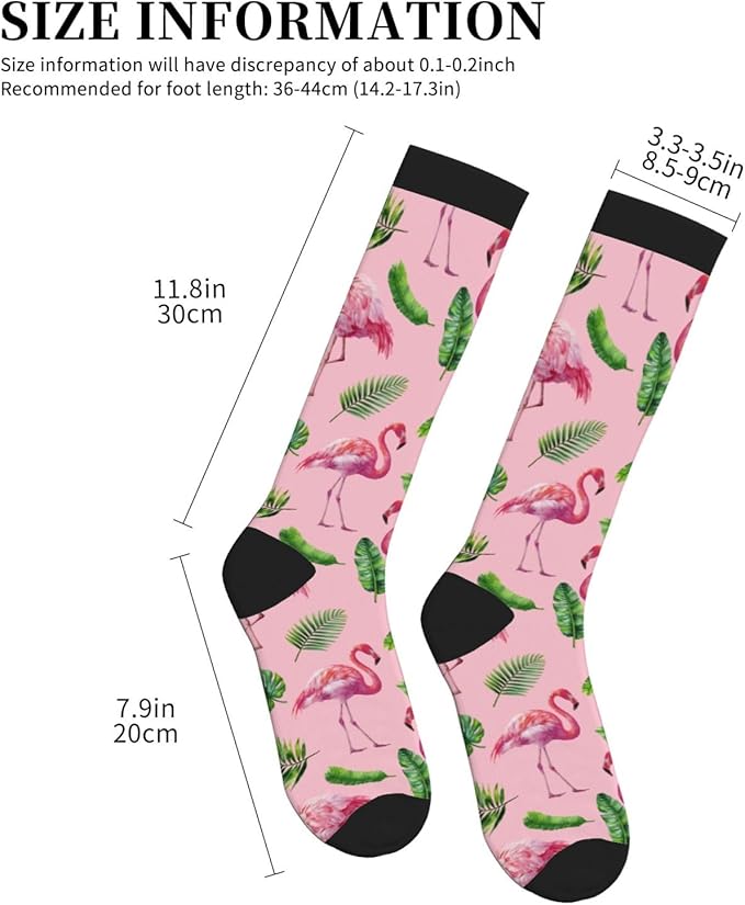 Compression Socks Knee High Circulation Support Socks For Women Men Athletic Running Work Hiking Cycling Travel