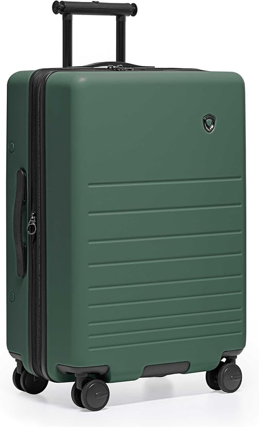 Traveler's Choice Markham Hardside Expandable Luggage with Hinomoto Spinner Wheels, 26-Inch Medium, Green