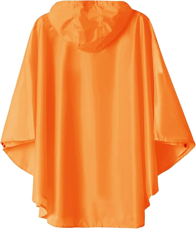SaphiRose Lightweight Kids Rain Poncho Jacket Waterproof Outwear Rain Coat