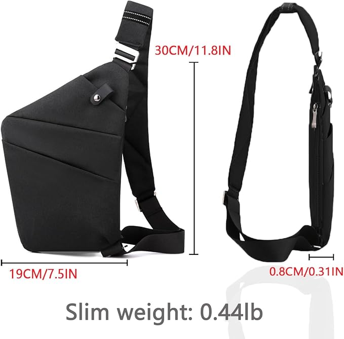 Tealots Small Sling Bag Crossbody Personal Pocket Bag Anti-Thief Chest Bags Shoulder Backpack for Travel Hiking Daypacks