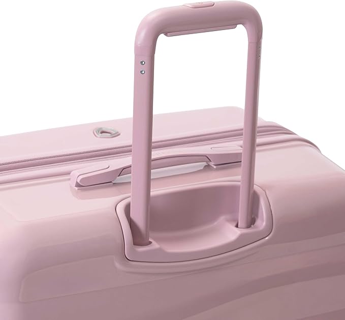 Traveler's Choice Edinburgh II Hardside Spinner Luggage, TSA Lock, Pink, 3 Piece Set (21/25/29)
