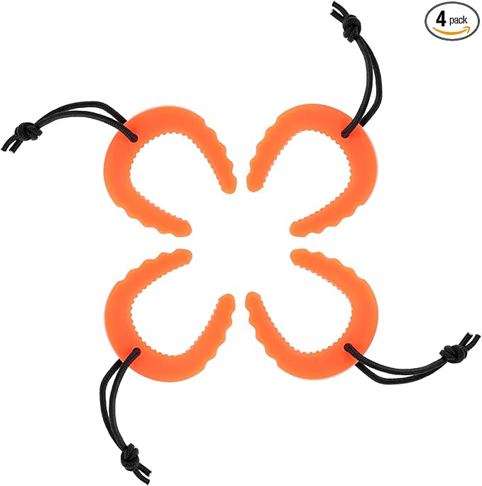 4 PCS First Responder Door Stop, Door Jam for Law Enforcement Door Pinch Guard from Closing Edge Door Finger Guards Security Emergency Police Door Stoppers Emergency Medical Services(Orange)