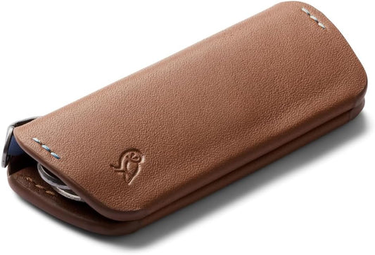 Bellroy Key Cover Plus – Third Edition (Leather Key Holder, Holds 4 – 8 Keys) - Hazelnut
