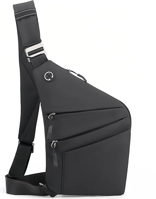 Crossbody Travel Bags for Women, Anti Theft Proof Safe Slim Sling Travel Purses, Personal Flex Shoulder Bag for Men Women