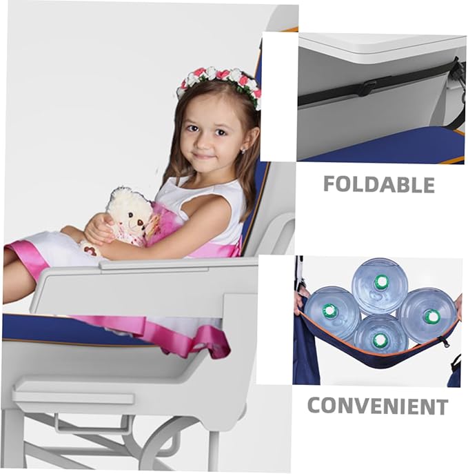 Zerodeko Airplane Seat Extender Hammock Comfortable Sleeper for Long Flights Foot Hammock for Air Travel Essentials