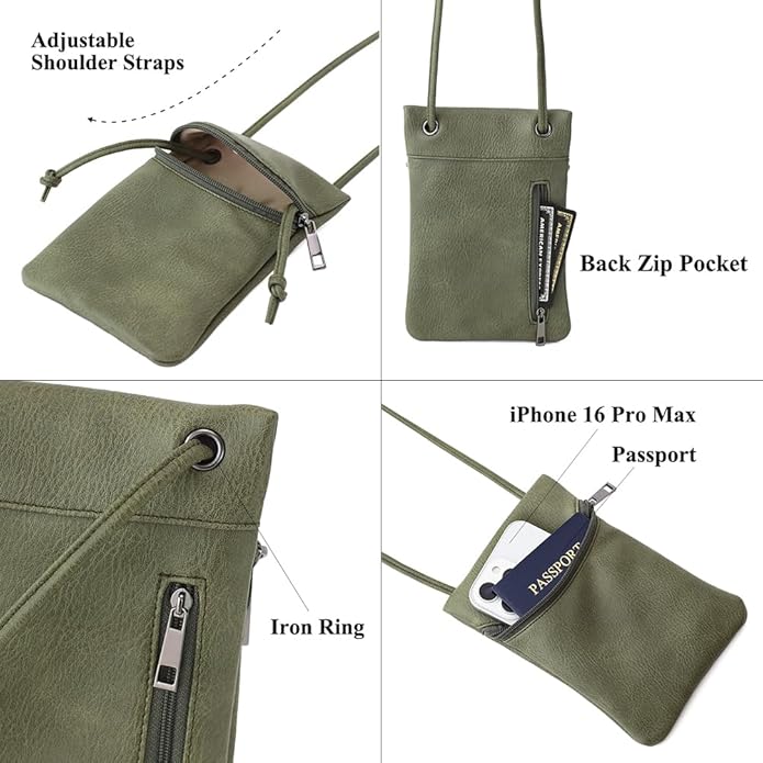 Small Crossbody Women Cell Phone Purse Wallet Bag With Shoulder Strap