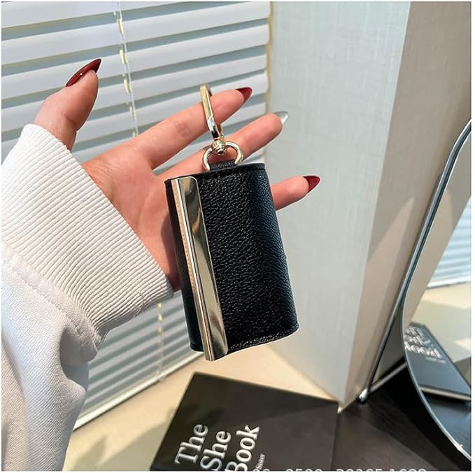 Foldable Tote Bag Keychain - Large Capacity Portable Shopping Bag Keyring - Reusable Groceries Bag for Daily Use