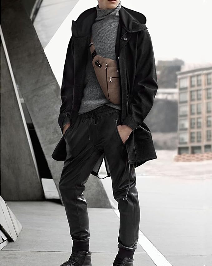 WATERFLY Sling Crossbody Chest Bag: Slim Anti-Theft Cross Body Bag Over Shoulder Backpack Stealth Side Pack Man Woman