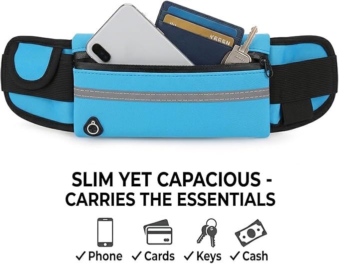 Anti-Theft Invisible Waist Bag - 2026 Lightweight Waterproof Money Belt, Multifunctional Running Belt with Water Bottle Strap, Hidden Travel Pouch for Passport Phone (Green)