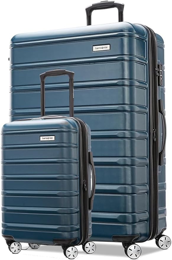 Samsonite Omni 2 Hardside Expandable Luggage with Spinner Wheels, 2-Piece Set (19/28), Nova Teal