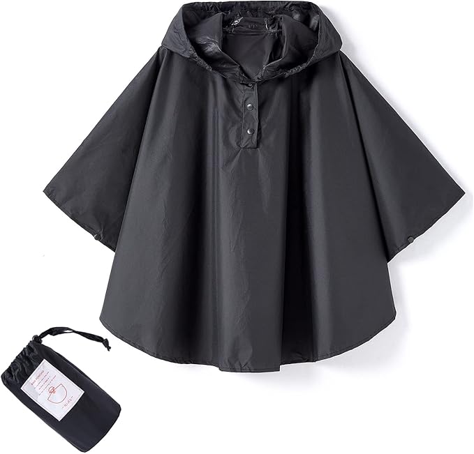 Spmor Kids Rain Poncho Hooded Jacket Rain Coat