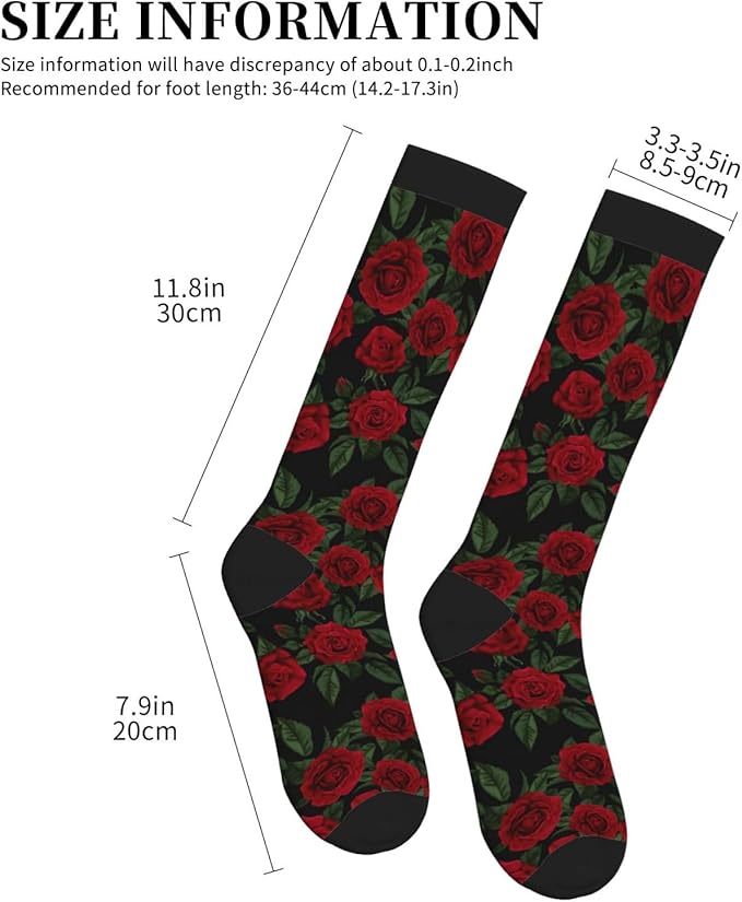 Compression Socks Knee High Circulation Support Socks For Women Men Athletic Running Work Hiking Cycling Travel