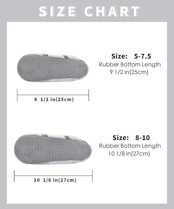 DICUIRD Women's Ballerina Slippers Lightweight House Slippers with Stretchable Heel Design