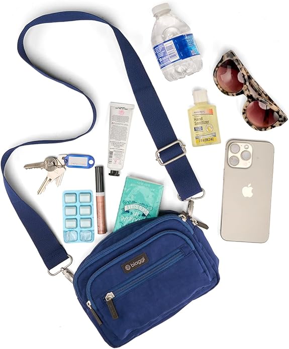 biaggi Flexmates Convertible Anti-Theft Crossbody Bag for Women | Lightweight On-The-Go Travel Organizer, RFID Blocking