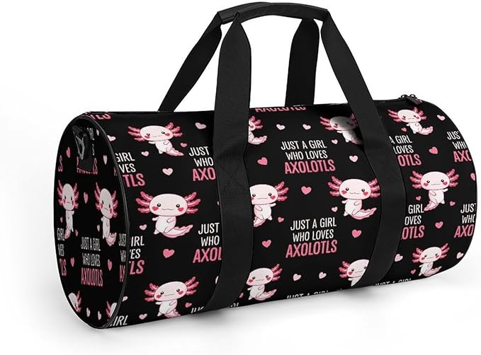 Weekender Carry on Beach Yoga Overnight Luggage Bag Just A Girl Who Loves Axolotls Gym Sports Duffle Bag Dance Gymnastics Bags