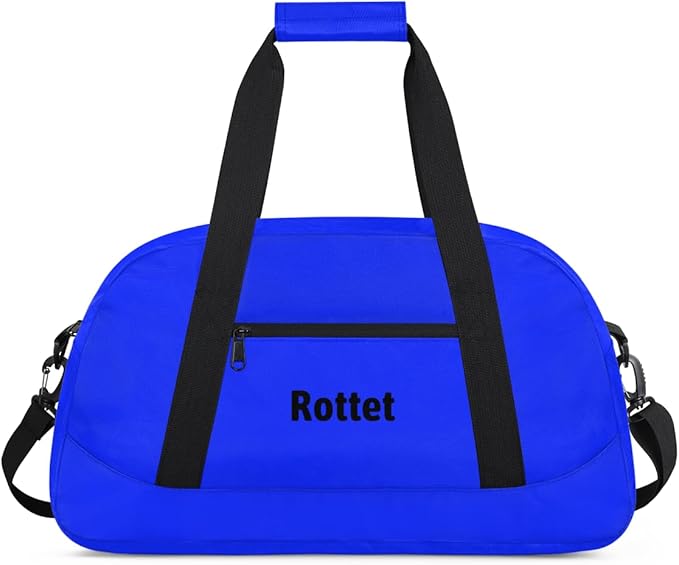 Custom Name Duffle Bag Personalized Kids Gym Bag Travel Overnight Weekender Bag Sports Bag for Boys Girl Navy Blue