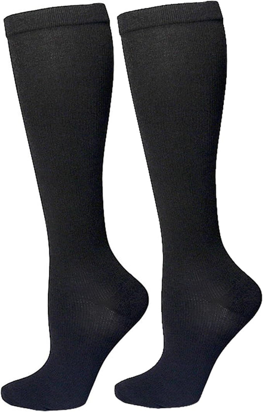 Bestjybt Compression Socks for Women & Men Circulation 15-20 mmHg Support Socks for Athletic Running Cycling