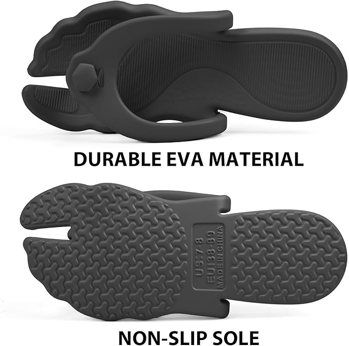 Rosoz Flip Flops for Women Men Foldable Travel Slippers Lightweight Shower Shoes Non-Slip Quick-Dry Bathroom Camp Beach Sandals